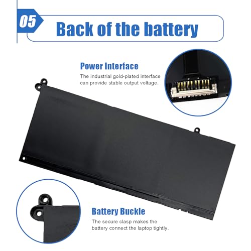 41Wh G91J0 Laptop Battery Compatible with Dell Latitude 3320 3330 3420 3520 Inspiron 3510 3511 3515 3520 3525 3530 5410 5415 5418 5420 5430 14 Plus 7420 2-in-1 Vostro 5620 5625 Series 11.25V 3467mAh - size: 8.41*3.46*0.25 inch G91J0