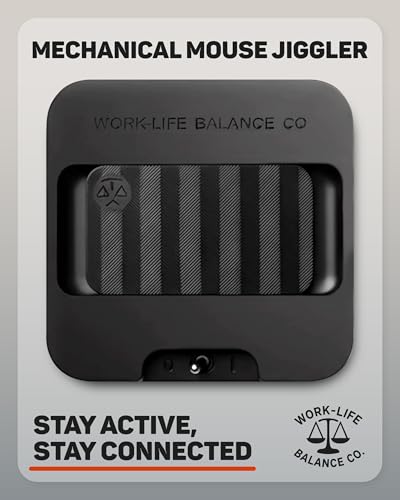 Mini Mouse Jiggler Made in USA, Undetectable, No USB, Cordless Mouse Mover | No Software, Silent, AA Battery Powered, Randomized, On/Off Switch, Keeps PC Laptop Screen Active, Remote Work Wiggler