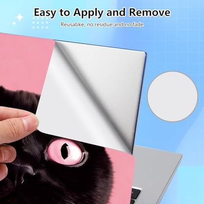 Universal Laptop Skin Sticker Decal for 11.6”12" 13" 13.3" 14" 15" 15.4" 15.6" Reusable Waterproof Scratch-Scratch Resistant Protective Vinyl Laptop Notebook Skin Stickers - Black Cat Pink - color: Black Cat Pink