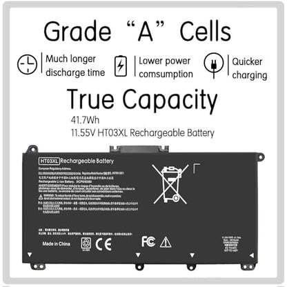 HT03XL L11119-855 Battery Replacement for HP Pavilion 15 15-DA 15-DB 15-CS 15-DW 15-DY 17-by 17-CA 14-CE 14-CF 14-DF Series 15-CW1XXX 15-DB0004DX 15-DA0014DX HSTNN-UB7J HSTNN-DB8R Laptop