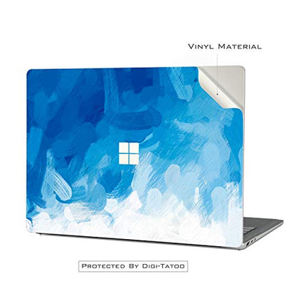 Ultra Thin Protective Cover Skin Decal Sticker for Microsoft Surface Laptop 5 (2022 Release) 13.5", Easy Apply, Anti-Scratch, Residue Free Vinyl Skin [Blue Paint] - color: Blue Paint, size: Surface Laptop5/4/3-13.5''