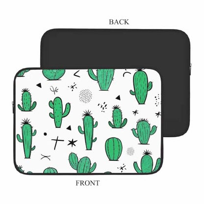 Laptop Sleeve Bag 15.4 15.6 Inch,Cute Cactus Cacti Bohemian Style Green Desert Plant Protective Polyester Computer Cases Laptop Cover Briefcase Bag Tablet Travel Cover - color: LPS-002