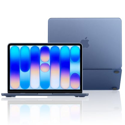 for MacBook Neo Case 13 inch | 2026 New | Scratch & Fingerprint Resistant 100% Match Official Color | Matte Hard Shell Blue Cover for A3404 - Indigo Clear - color: Frosted Blue