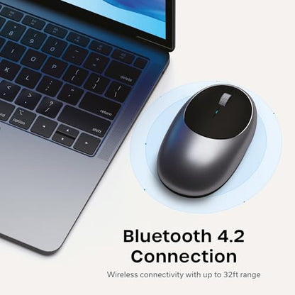 Satechi M1 Wireless Bluetooth Mouse, USB-C Rechargeable, Compact & Portable, for MacBook Air/Pro/Neo, iPad Air/Pro, iPad mini, Mac mini, iMac & Windows - Space Gray - color: Space Gray