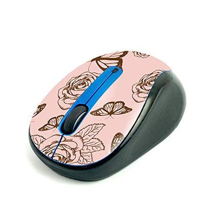 MightySkins Skin for Logitech M325 Wireless Mouse - Butterfly Garden | Protective, Durable, and Unique Vinyl Decal wrap Cover | Easy to Apply, Remove, and Change Styles | Made in The USA