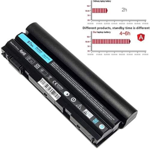 LQM 97Wh M5Y0X T54FJ Laptop Battery for Dell Latitude | E6420 E6430 E6520 E6530 E6440 E5420 E5520 E5530 E5430 8858X T54F3 312-1325 2P2MJ PRV1Y HCJWT 7FJ92 312-1165 11.1V New - color: E6420