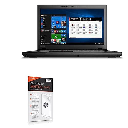 BoxWave Screen Protector Compatible with Lenovo ThinkPad P52 with Touchscreen (15.6 in) - ClearTouch Anti-Glare (2-Pack), Anti-Fingerprint Matte Film Skin