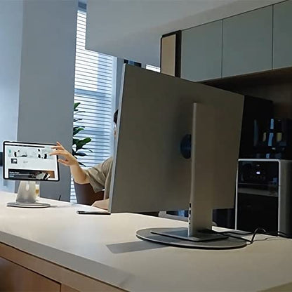 Aluminum 360° Rotation Monitor Swivel Base for Computer Screen Monitor | Turntable Stand Flat Panel TV Rotating Mat for iMac Laptop Potted Plants Arts Crafts Products Display Stand