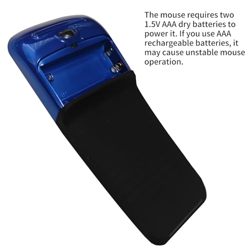 Bluetooth Arc Touch Travel Mouse Foldable Slim and Portable Mini Wireless Computer Mouse Folding Optical Mice for Microsoft Laptop Notebook Tablet - Black & Blue - color: Bluetooth-Blue