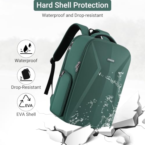 MOSISO Camera Backpack, DSLR/SLR/Mirrorless Photography Camera Bag, Waterproof Hardshell Case with Lens Pouch&Tripod Holder&15.6 inch Laptop Compartment Compatible with Canon/Nikon/Sony, Emerald Green - color: Emerald Green