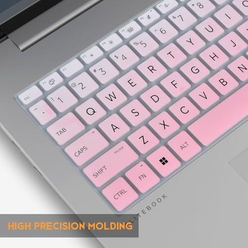 Keyboard Cover for 2026 2025 2024 HP EliteBook 660/665 G11 16 inch, ProBook 460/465 G11 16-in, HP ProBook 4 G1ah 16" Laptop Protective Skin(NOT FIT HP EliteBook 660 665 G8/G9/G10) -Ombre Pink - color: Ombre Pink