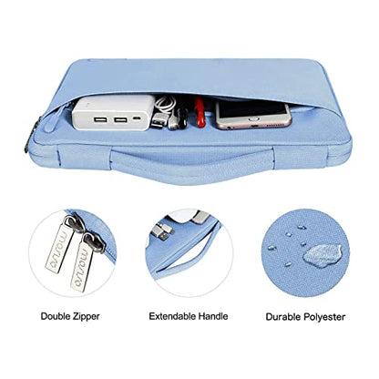 MOSISO Compatible with MacBook Air 13 inch Case M5 2026 M4 2025 M3 M2 2024-2022 A3449 A3240 A3113 A2681,Hard Shell&Sleeve Bag&Keyboard Skin&Webcam Cover&ScreenFilm for MacBook Air 13.6, Air Blue - color: Air Blue