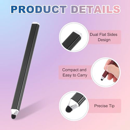 PATIKIL Stylus Pens for Touch Screen, High Sensitivity Universal Pen Capacitive Digital Pens Touchscreen Stylus for Phone Tablets Laptop Touch Screen Devices, Black - color: Black