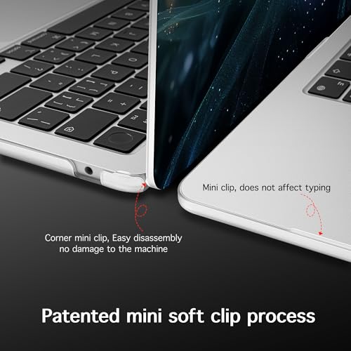 for 2026 MacBook Air 13-inch Laptop Case M5 2026 M4 2025 M3 2024 M2 2022 Release Model A3449 A3240 A3113 A2681, Hard Shell Cover for MacBook Air 13.6 inch, Glowing Flowers - color: Glowing Flowers