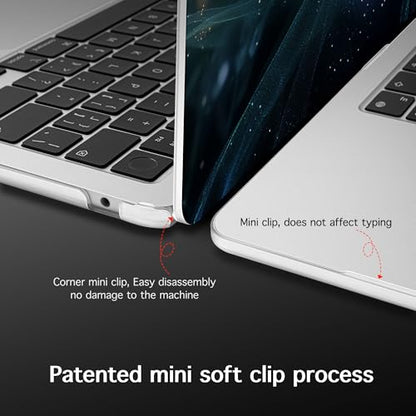 for 2026 MacBook Air 13-inch Laptop Case M5 2026 M4 2025 M3 2024 M2 2022 Release Model A3449 A3240 A3113 A2681, Hard Shell Cover for MacBook Air 13.6 inch, Glowing Flowers - color: Glowing Flowers