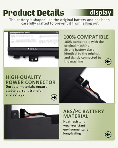 57Wh L23M3PK1 L23B3PK1 Battery Replacement for Lenovo IdeaPad Slim 5-14IMH9 5-14AHP9 5-14IRU9 5-14Q8X9 5-15IRU9 5-15IRH9 5-15IRH9R, 5-16IMH9 5-16AHP9 5-16IRU9 Series L23D3PK1 L23X3PK1 – 11.31V - size: 10.24*4.33*0.23 IN L23B3PK1