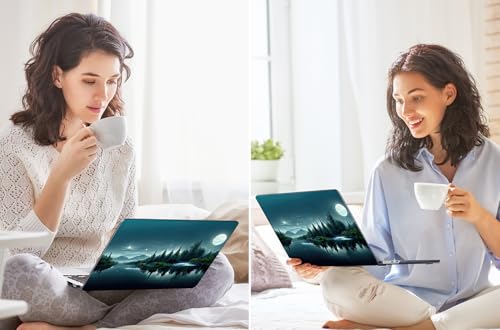 Tuiklol for MacBook Air 13 inch Case M5 2026 M4 2025 M3 2024 M2 2022 Release Model A3449 A3240 A3113 A2681,Plastic Hard Shell Cover for MacBook Air 13.6 with Touch ID, Night Dark Forest - color: Winter flower