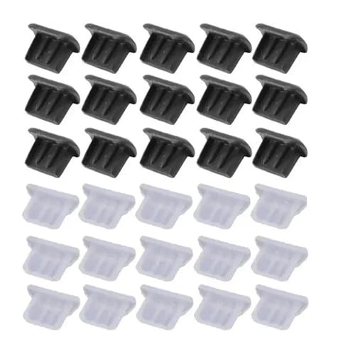 USB Cover Cap 80PCS Soft Silicone PortPlugs Anti-Dust Plug for Android Micro USB Port Dust Stopper Protector Covers Micro USB Cap for USB Type A(Black) - color: Black