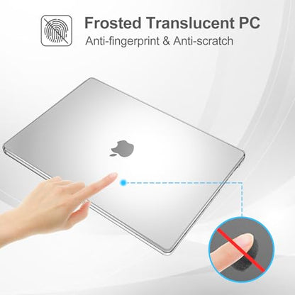ProCase Slim case for MacBook Pro 16 Inch -Crystal | Translucent Hard Shell Shockproof Cover for 2026 2025-2021 MacBook Pro M5 M4 M3 M2 M1 Pro/Max - color: Crystal
