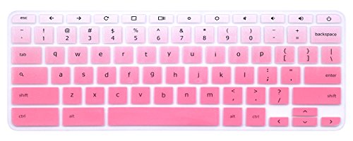 YYubao Keyboard Skin Cover Compatible with 11.6" Lenovo Chromebook C330, Chromebook N20 N21 N22 N23 100e 300e 500e, 11.6" Flex 11 Chromebook, 14" Chromebook N42 N42-20 -Ombre Pink - color: Ombre Pink