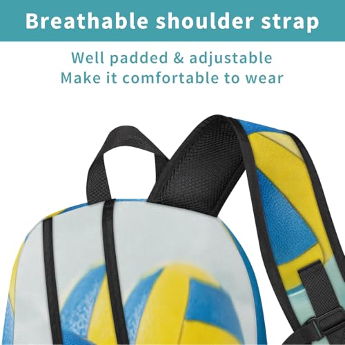 Ocean Beach Volleyball Large Backpack for Women and Men Waterproof Travel Laptop Backpack Lightweight Business Work Daypack Fits 17 Inch Computer - color: Multicolor 8