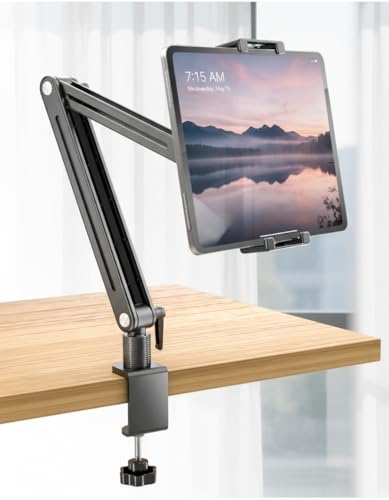 Jakeko Magnetic Portable Monitor Stand 15.6" - up to 16" 18.5" 22 inch Tablet Holder for iPad VESA Mount 75mm for Desk Adjustable Foldable 360° Swivel (Up to 16.5'') - size: Up to 16.5''