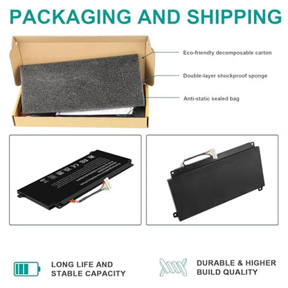 PA5208U-1BRS L55W-C5259 Battery for Toshiba Chromebook 2 CB30 CB35 CB35-B3330 CB35-B3340 CB35-C3300 CB35-C3350 Satellite E45W E45W-C4200X E45W-C4200 P55W P55W-C5204 P55W-C5208 P55W-C5314 P55W-C5200X - size: 8.58*3.72*0.85inch