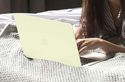 CISSOOK Matte Yellow Case for MacBook Pro 13 Inch 2022 2021 2020 Release M2 A2338 M1 A2251 A2289 Model, Hard Shell Case with Keyboard Cover & Screen Protector for Pro 13.3" Touch Bar, M2 Mellow Yellow - color: Mellow Yellow