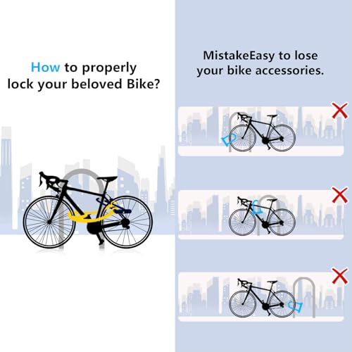 Bike U Lock with 4ft Security Chain 14mm Shackle, Bike Lock with 3 Keys and Mounting Bracket, Bicycle U-Locks Perfect for Road, Mountain, and Electric Bikes,Bicycle Lock - size: Bike U Lock+Chain