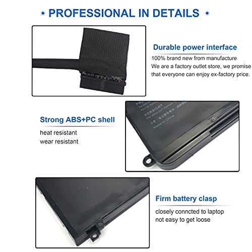 99WH Type 9NJM1 Battery Compatible with Dell Alienware 15 R3 R4 17 R4 R5 P31E001 P31E002 P69F001 P69F002 ALW17C-D1738 D1748 D1758 D1848 D2738 D2748 D2758 R1748 Notebook MG2YH 01D82 0546FF 44T2R HF250 - size: 9NJM1