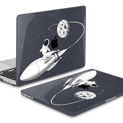 Mektron Case for MacBook Pro 16 Inch A2141 Cover 2019 Release 16" with Liquid Retina Display/Touch ID, Plastic Hard Shell with Keyboard Skin & Screen Protector & Dust Plug, Spaceman - color: Spaceman