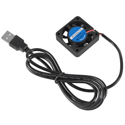 ACEIRMC 4pcs 40mm USB Brushless Cooling Fan 40mm x10mm DC 5V Quiet Cooling Fan 4010 Mini Computer Fan for Small Appliances Series Replacement - color: 4010 5V USB