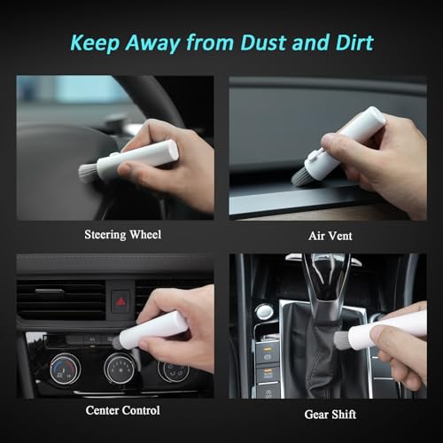 Edglete Car Screen Cleaner Spray and Wipe, Car Interior Detailing Kit | Screen Cleaning Tool for Touchscreen Display Dashboard, Car Detailing Brush for Tesla Jeep BMW Honda Benz Chevy