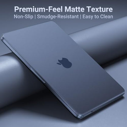 MOSISO Compatible with MacBook Neo Case 13 inch 2026 A3404 A18 Pro Chip | 4 in 1 Kit Ultra-Thin Exact-Fit Scratches&Fingerprints Resistant Protective Hard Shell Matte Case Cover, Indigo Clear - color: Indigo Clear