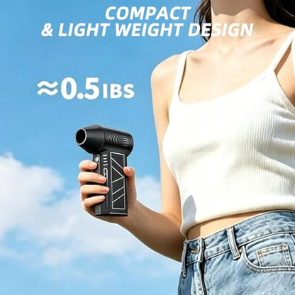 Professional 12000RPM Electric Air Duster for PC, Laptop, Keyboard, Electronics – 3-Speed Adjustable High-Pressure Blower for Precision Cleaning of Computer Components, CPU, and Gaming Consoles