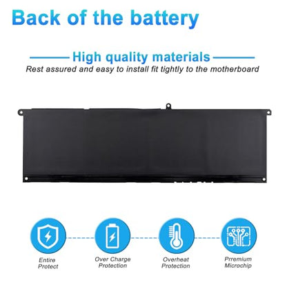 54Wh V6W33 Laptop Battery Replacement for Dell Inspiron 3511 3515 3525 3530 3535 5310 5320 5330 5410 5420 5425 5430 5435 5440 Latitude 3320 3430 3520 3530 Vostro 3435 3510 5510 5620 Series - size: 10.24*3.23*0.28inch V6W33