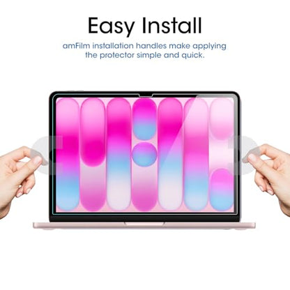 amFilm Screen Protector for MacBook Neo 13'' 2026 Tempered Glass | Scratch Protection, Easy to Instllation & Bubble Free, HD Clear, Ultra Thin (Regular 13 inch) - size: Regular 13 inch