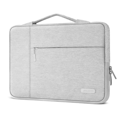 MOSISO Laptop Case 13.3 inch, 13-13.3 inch Laptop Sleeve with Handle Compatible with MacBook Air/Pro 13/Pro 14 M5 M4 M3 M2 M1,HP Dell ASUS Lenovo, Polyester Multifunctional Computer Bag, Gray - color: Gray, size: 13.3 inch
