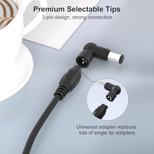 90W Universal AC Adapter Laptop Charger Compatible with HP Lenovo Dell Acer Asus IBM Toshiba Samsung Sony Fujitsu Gateway Notebook Ultrabook Chromebook Power Supply Cord with 16 Tips