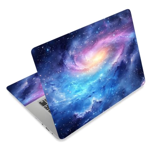 Laptop Skin Sticker Decal for 12 13 13.3 14 15 15.6 in, Universal Vinyl Waterresistant Protector Cover for Notebook PC Netbook, Computer Decor for Women Girls Cosmic Galaxy Nebula - color: Cosmic Galaxy Nebula