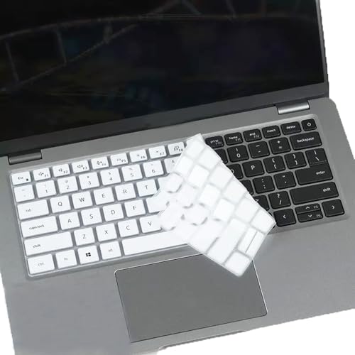 Silicone Keyboard Cover Skin Compatible for Dell Latitude 5440 5430 5431 5420 14", Dell Latitude 14" 7440 7430 7420 7410, Dell Latitude 14" 9000 9420 9430, Dell Latitude 9520 9510 7520 15.6" (White) - color: White