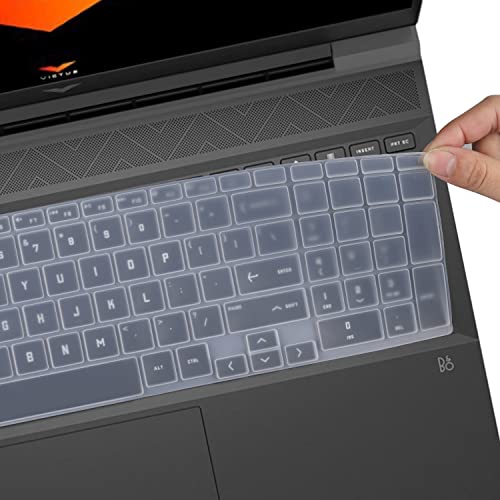 Keyboard Cover for 2026-2023 HP Victus 15 Gaming Laptop 15z-fb300 15t-fa200 15-fa2082wm 15-fb3001nr 15-fa2013dx 15-fa0033dx 15-fb3093dx 15-fb2063dx 15-fb2082wm 15-fb2063dx 15-fa1082wm 15-fb3025nr - color: Clear