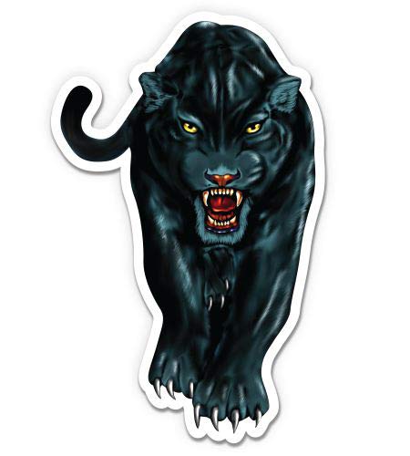 GT Graphics Black Panther - 5" Vinyl Sticker - for Car Laptop I-Pad - Waterproof Decal - size: 5"