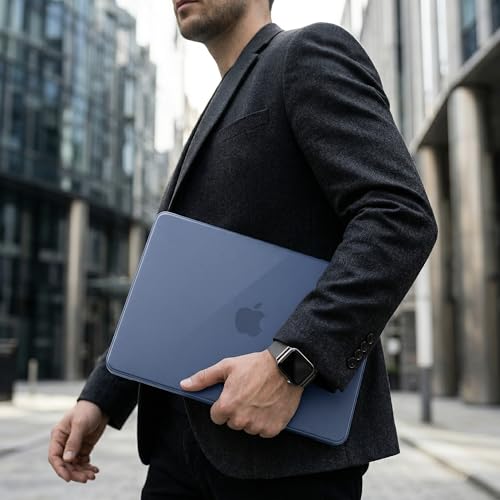 Batianda CrystalMist Case for MacBook Neo 13 Inch 2026, Frosted Indigo | 4-in-1 Bundle Official Color Matched, Frosted Translucent Shell, Anti-Fingerprint Matte Finish, Slim Lightweight Protection - color: Matte Indigo