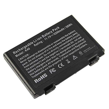 Futurebatt 6 Cell Laptop Battery for ASUS k61ic K60IJ K50IJ K50I K60I A32-F82 A32-F52 X8D X8B - color: ASUS k61ic