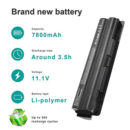 Futurebatt Battery Compatible with Dell XPS 17 L701X/ L702X XPS 15 L501X/ L502X XPS 14 L401X J70W7 JWPHF R795X WHXY3 - size: L401X 10.04×4.71×2.05 in