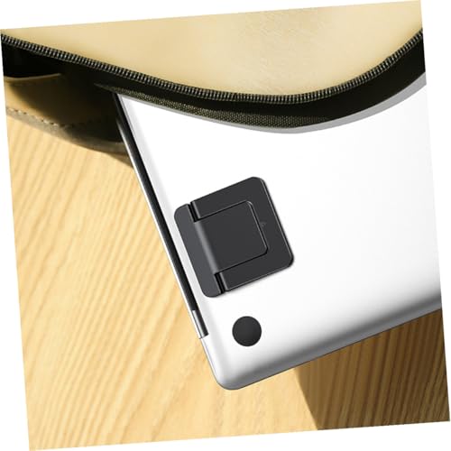 KALLORY 2pcs Foldable Laptop Stand Holder for Desk, Mini Portable Notebook Riser with Ventilated Cooling Support, Heightening Computer Stand for Travel and Work