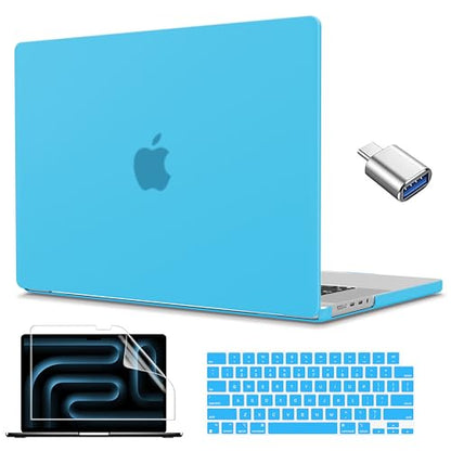 CISSOOK Case Compatible with MacBook Pro 14 inch 2021-2026, Hard Shell Case Keyboard Cover for MacBook Pro 14 M1 M2 M3 M4 M5, Matte Sky Blue - color: Matte Sky Blue