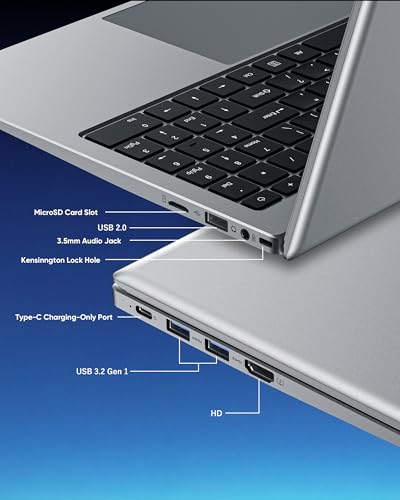 15.6" FHD Laptop, Pentium 6500Y, 16GB RAM 512GB SSD PC Computer | Anti-Glare Screen | Privacy Shutter Webcam | HDMI USB 3.2 WiFi 5 BT5.0 | MicroSD Storage Expansion | For Office Home Study