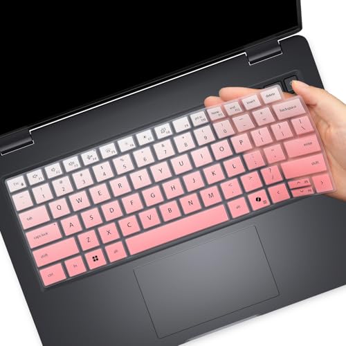 Keyboard Cover for Dell Pro 14 PC14250 PC14255, Dell Pro 14 Plus PB14250 PB14255 & Dell Pro Max 14 MC14250 14" (NOT FIT Dell Pro 14/Pro Max 14 Premium, Pro 3/5/7, Pro Education/Rugged/Essential 14) - color: Ombrepink